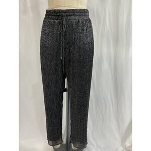 Patbo Black Lurex Jogger Pant Size L